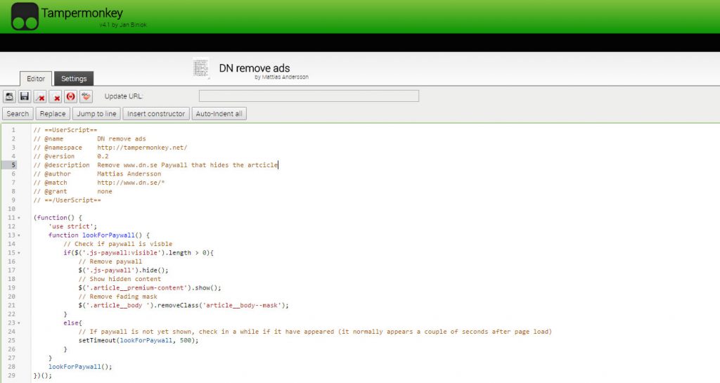 www.DN.se paywall remover – Mattias Andersson